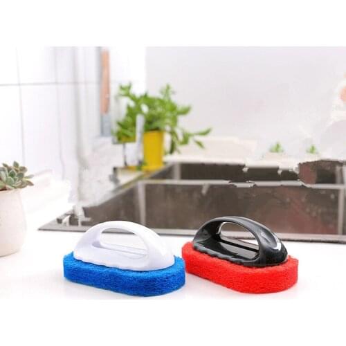1PC Strong decontamination Sponge brush Handle brush Hard bottom cleaning brush for Kitchen OK 0606