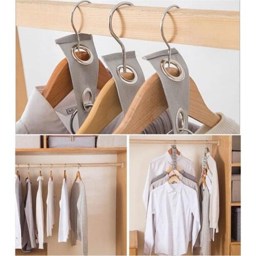 2PC Clothes Hangers Closet Organizer Space Saving Clothes Rack Multi-function Folding Clothes Drying Rack Storage Organizer Hook