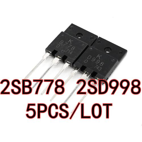 5PCS/LOT Spot 2SD998 D998 TO-3PF NPN Transistor Power Supply 120V 10A Quality Assurance