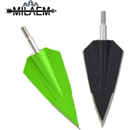 6/12 pcs Archery Blade Broadheads Sharp Field Point Tips For Recurve Bow Hunting Shooting Arrow Accessories Entertainment Sports