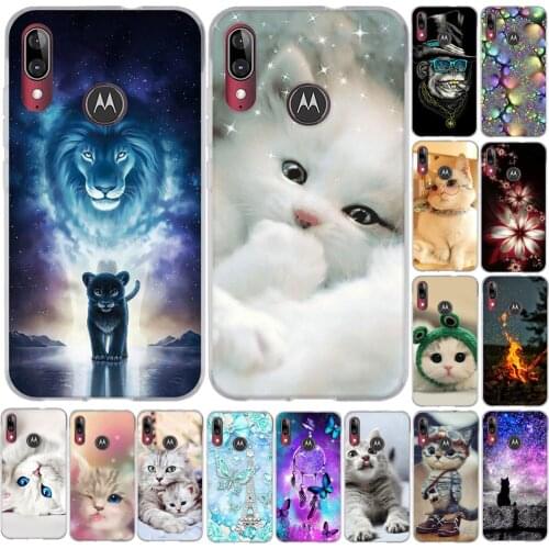 For Motorola Moto E6 Plus Case Protection Bumper For Moto E6 Plus Capa Print Pattern For Moto E6s 2019 Bag Funda Cover 6.1" Case