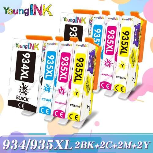 934XL Ink Cartridges Compatible For HP934XL HP934 934XL 934 XL HP935XL HP935 XL Officejet Pro 6812 6830 6815 6835 Inkjet Printer