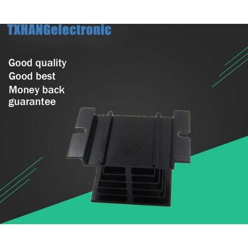 Black Aluminum Heat Sink For Solid State Relay SSR Small Type Heat Dissipation