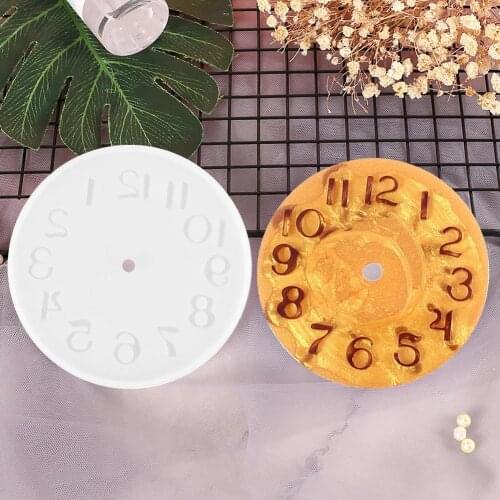 Number Scale Clock Mold Silicone DIY Crystal Epoxy Resin Mould Handmade Crafts Ornaments Home Desktop Decoration Clock Mould