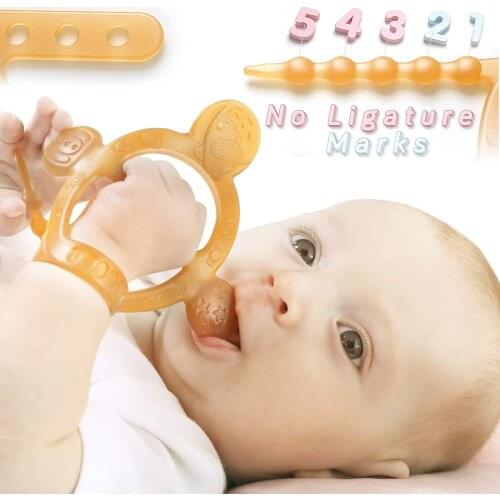 HISTOYE Baby Teether Silicone Adjustable Wristband Teethers for Babies Bpa Free Teething Rings for Babies Eco-Friendly Teething