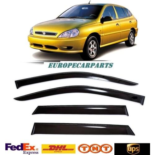 For Kia Rio Station Wagon 2003-2005 Side Window Visors Sun Rain Guard Vent Deflectors 4 pieces