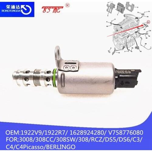 Engine cylinder head solenoid valve 1922V9 1922R7 FOR Peugeot 3008/308CC/308SW/308/RCZ/DS5/DS6/C3/C4/C4Picasso/BERLINGO Citroen