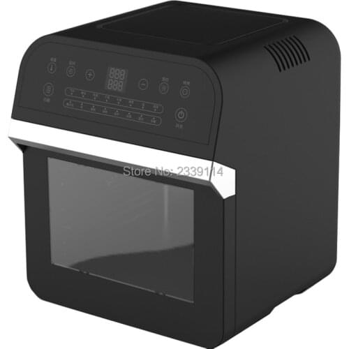 12L 1600W Air Fryer Oven Toaster Rotisserie and Dehydrator With LED Digital Touchscreen, 16-in-1 Countertop Oven