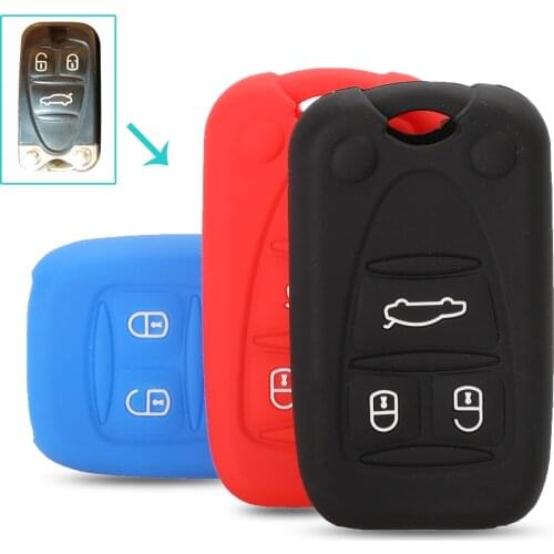 Bilchave For Alfa Romeo 159 giulietta 156 159 A159 3 Buttons Silicone Remote Car Key Case Cover Fob Spare KEY Rubber