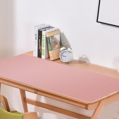 Mouse pad learning desk pad, childrens mouse pad, double-sided pu non-slip and waterproof leather table mat, cute mouse pad