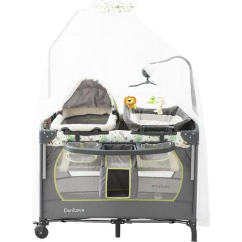 Crib Splicing Big Bed Newborn Multi-functional Portable Foldable Cot Baby Bb Bed