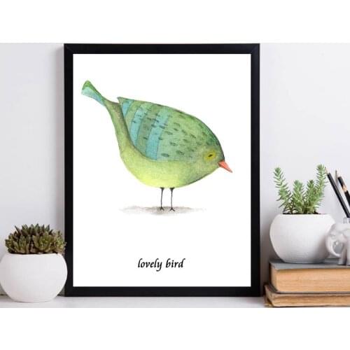 Nordic Art Minimalist Animals Birds Canvas Posters Prints Wall Picture Painting for Kids Room Living Room Home Decor Unframed
