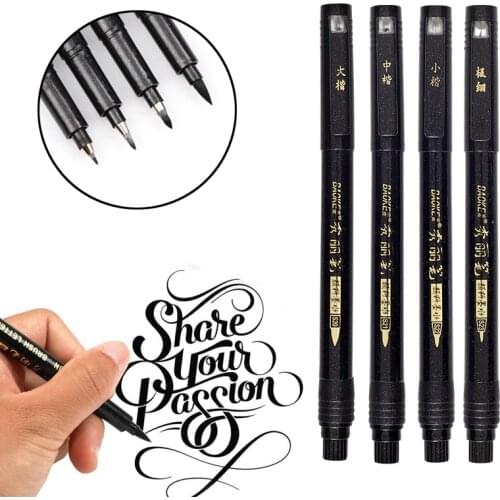 Refillable Calligraphy Pen Brush Lettering Pens Set flexible Nibs Brush Markers Set for Writing Drawings DIY Journal