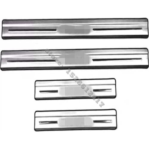 For Volkswagen TIGUAN 2010-2016 Car Stickers Overlay Stainless Steel door sill Scuff plate Pedal welcome threshold Car Styling