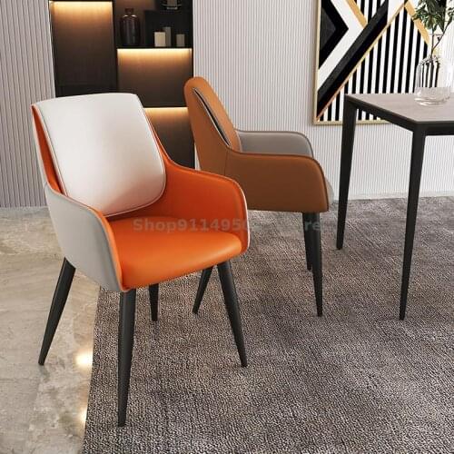 Nordic Dining Chair Home Modern Minimalist Light Luxury Chair Backrest Net Red Makeup Chair Hotel Negotiation Dining Chair Stool