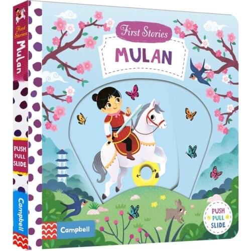 Mulan First Stories English Educational 3D Flap Picture Books Montessori Educational Toys for Children