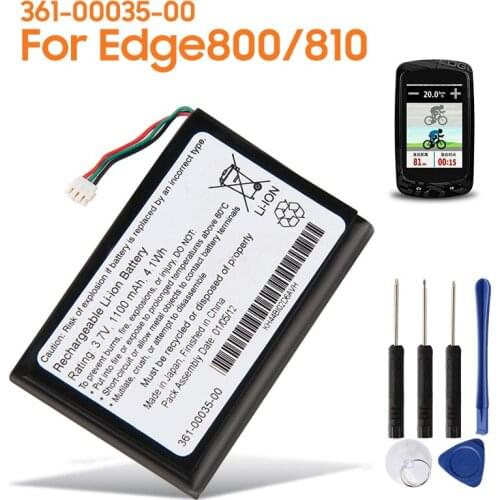 Original Replacement Battery 361-00035-00 For Garmin Edge 800 810 361-00035-07 361-00035-03 Authentic Battery 1100mAh