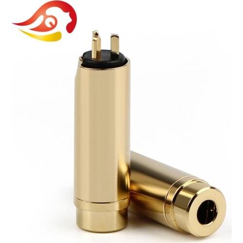 QYFANG 2.5mm 4 Pole 3 Contact Gold Plated Copper Earphone Female Plug Audio Jack Metal Adapter Headset Upgraded Wire Connector