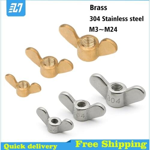 Hand Tighten Nut Wing Butterfly Ingot Big Large Nut M4 M5 M6 M8 M10 M12 M14 M16 M18 M20 M22 M24