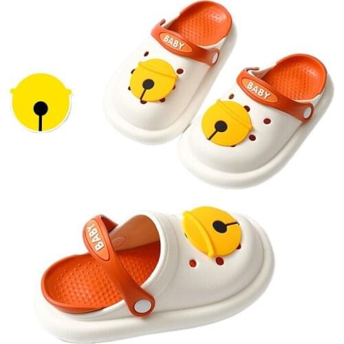New Arrival Childrens Garden Shoes for 2021 Summer Color Matching Hollow Out Hole Boys and Girls Sandals Inside Non-skid Shoes