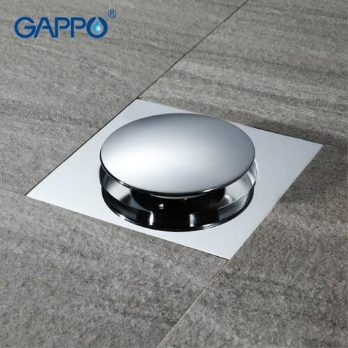 GAPPO Drains square bathroom shower drain strainer waste drainer anti-odor bath shower floor drain cover stopper shower