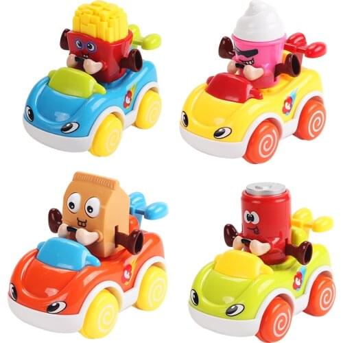 High Quality Kids Cute Funny Gifts Inertia Toy Car Model Cartoon Vehicle Pull Back Car Toys For Children