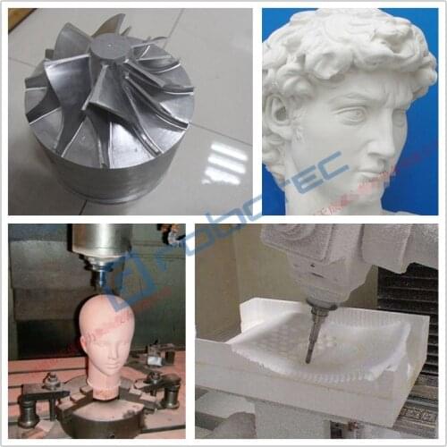 High Quality Wood Engraving Metal Milling Mould Making CNC Machine ATC Mini CNC Router 4 Axis For Sale With Rotary Table Mach3