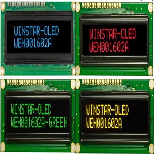 WEH001602 Winstar 16x2 COB OLED Character Display 5V power supply Controller WS0010 new and original