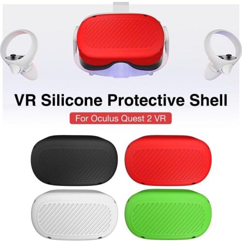 VR Helmet Protective Front Cover For Oculus Quest 2 Silicone Anti-sweat Protection Shell For Oculus Quest 2 Headset Accessories