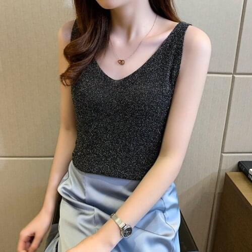 Women Spring Autumn Style Knitted Sweater Vest Lady Casual Sleeveless V-Neck Vest Tops ZZ0049