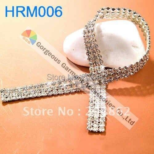 10yards 3 row Crystal rhinestone mesh trim DIY Browband Costume Applique Wedding Accessories SS19 Crystal Cake Ribbon Banding