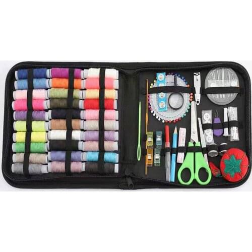143Pcs Sewing Kit Box Set Of Thread For Handicrafts Crafts Machine Accessories Gimp For Needlework Seamstresses Embroidery Tools