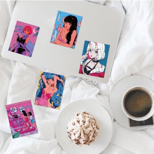 36 pcs/set Cartoon Japanese Girl Series Stickers Retro Kawaii DIY Scrapbooking Diary Album Decorative Stick Label Stationery