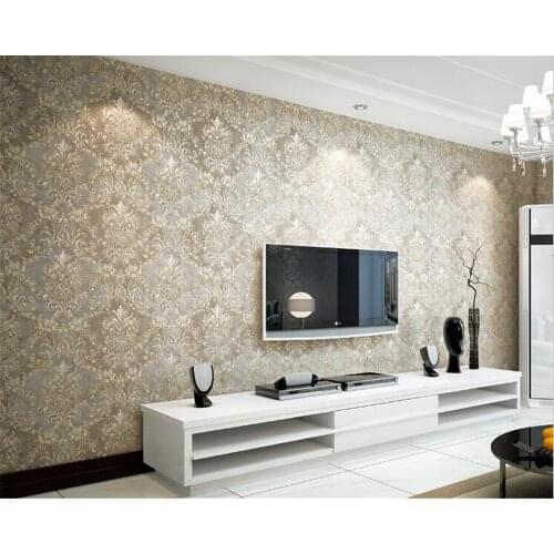 Beibehang 3d wallpaper papel de parede European-style wall paper with thick non woven wallpaper for the living room TV tapety