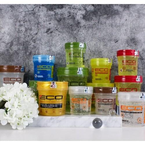 8OZ/236ML American Eco Hair Styler Styling olive oil Gel 7Colors