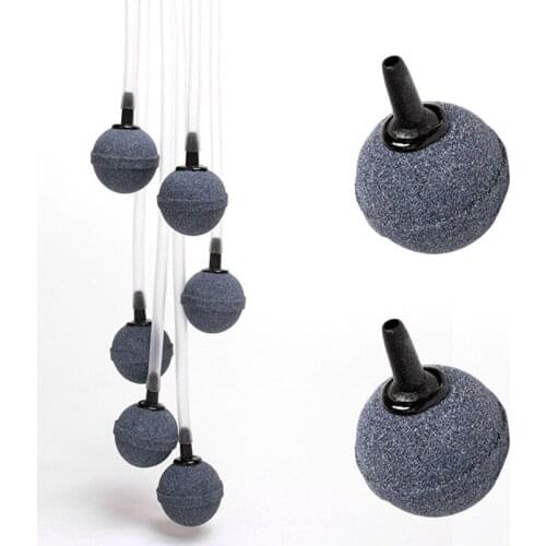 5pcs Mini Round Mineral Bubble Air Stone Pond Fish Tank Pump Aerator Aeration Hydroponic Oxygen Airstone Accesorios acuario