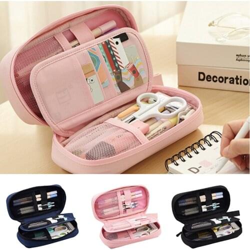 Large Capacity Pencil Case Multifunctional Stationery Bag Organizer Stationery Pencil Pouch for School Office Stuff SAL99