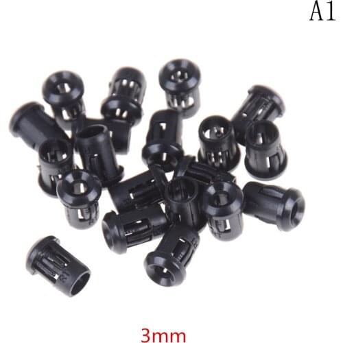 3mm/5mm/8mm/10mm Black Plastic Lamp LED Diode Holder Black Clip Bezel Socket Mount 20pcs/lot