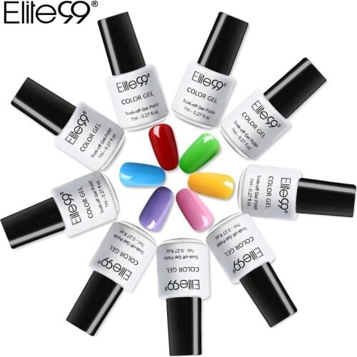 Elite99 7ml One Step Nail Gel Polish Gel 3 in 1 UV LED Long Lasting Lucky Gel Polish Nail Art Varnish No Need Base Top Coat