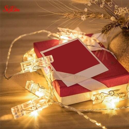1-10M Photo Clip USB Festoon Led String Fairy Lights Garland New Years Party Wedding Wall Christmas Decoration Light String 5z