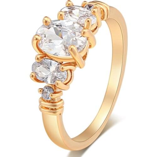 Exquisite Women Oval Rings Jewelry Bride Engagement Wedding Ring Anillos Fancinating Ornaments Stylish Ring Pendientes Aneis Dro