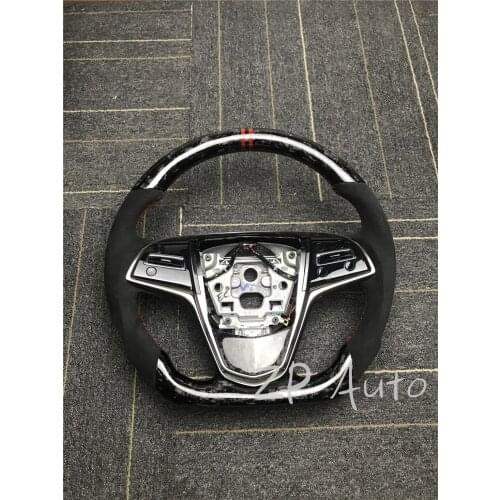 Forged Carbon Fiber and Alcantara Leather for Cadillac Steering Wheel assembly
