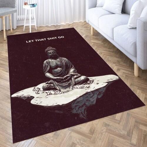 Let that shit go Carpet for Living Room 3D Anime Cartoon Rug Gamer Teen Room Bedside Lounge Rug Kids Children Floor Mats