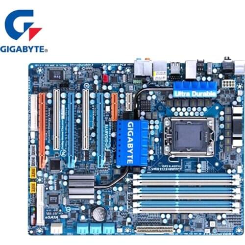 Gigabyte GA-EX58-UD4P Motherboard For Intel X58 DDR3 USB2.0 24GB SATA II LGA 1366 EX58 UD4P Desktop Mainboard Systemboard Used