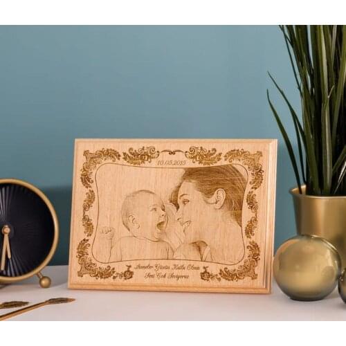 Wooden Photo Table Decor Wooden boards Wall decoration Mothers Day Gift Office Decoration Mom Gift Decorative Boards Photo