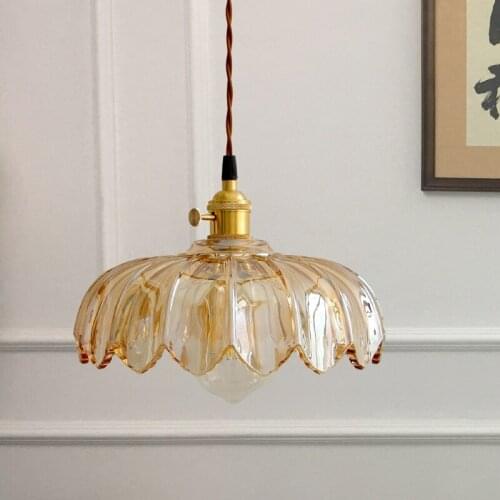 Colorful Glass LED pendent lamp retro creative personality Nordic modern minimalist indoor for coffe bar restaurant home