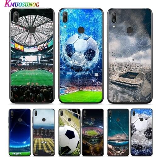 Football Sports Stadium For Huawei P Smart 2021 2020 Z S Mate 40 RS 30 20 20X 10 Pro Plus Lite 2019 Silicone Phone Case