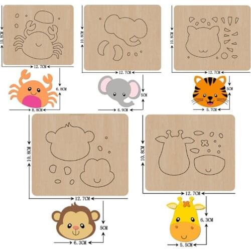 Animals Elephant Cat Handmade Wood Cutting Die 2021 New Wooden Die Mould For Cut Leather Cloth Fit Common Die Cutting Machines