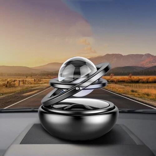 1 Pcs Solar Magnetic Levitation Car Rotating Creative Decoration Gift Car Aromatherapy Air Freshener Car Decoration Accessories