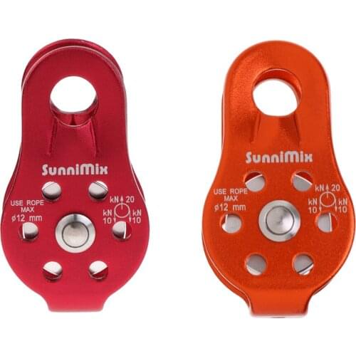 20KN Rock Climbing Rigging General Purpose Fixed Single Pulley For